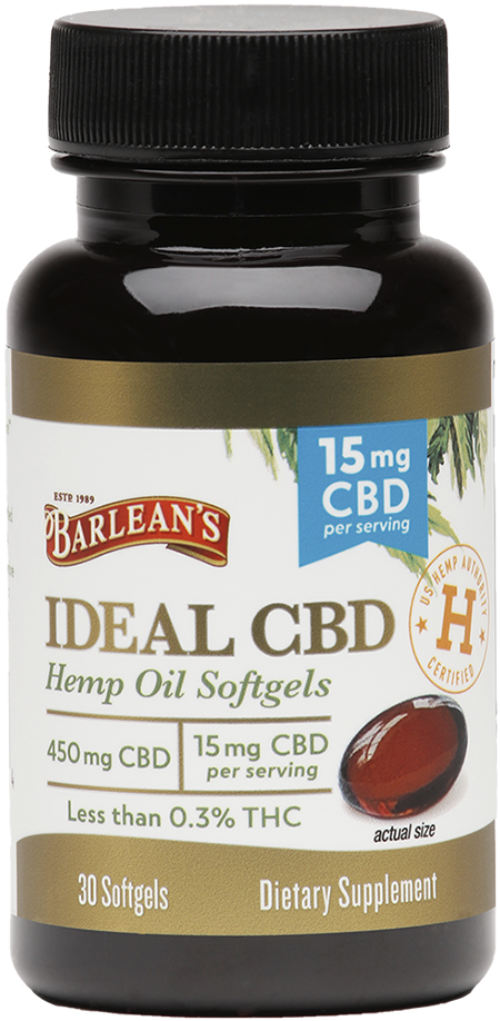 Ideal CBD Hemp Oil Softgels 15mg 30CT